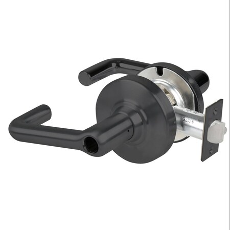 Schlage Grade 1 Storeroom Lock, Tubular Lever, Less Cylinder, Matte Black Finish, Non-Handed ND80LD TLR 622